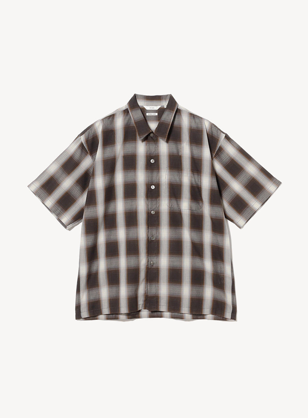 Ombre Check Mini Regular Collar Shirt