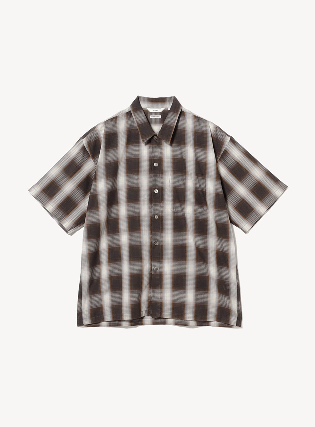 Ombre Check Mini Regular Collar Shirt