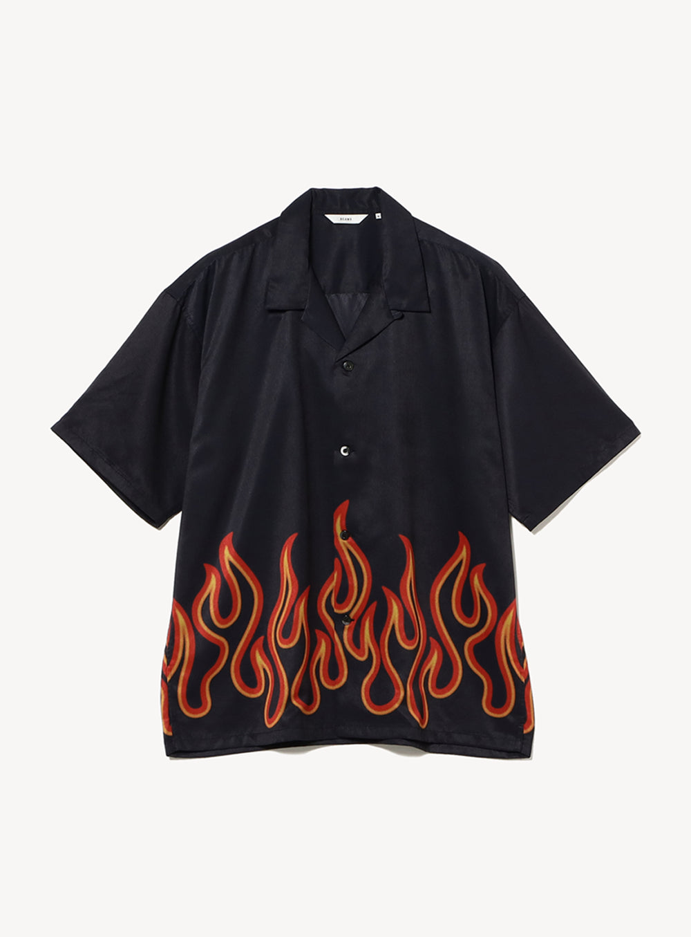 Print Open Loose Collar Shirt