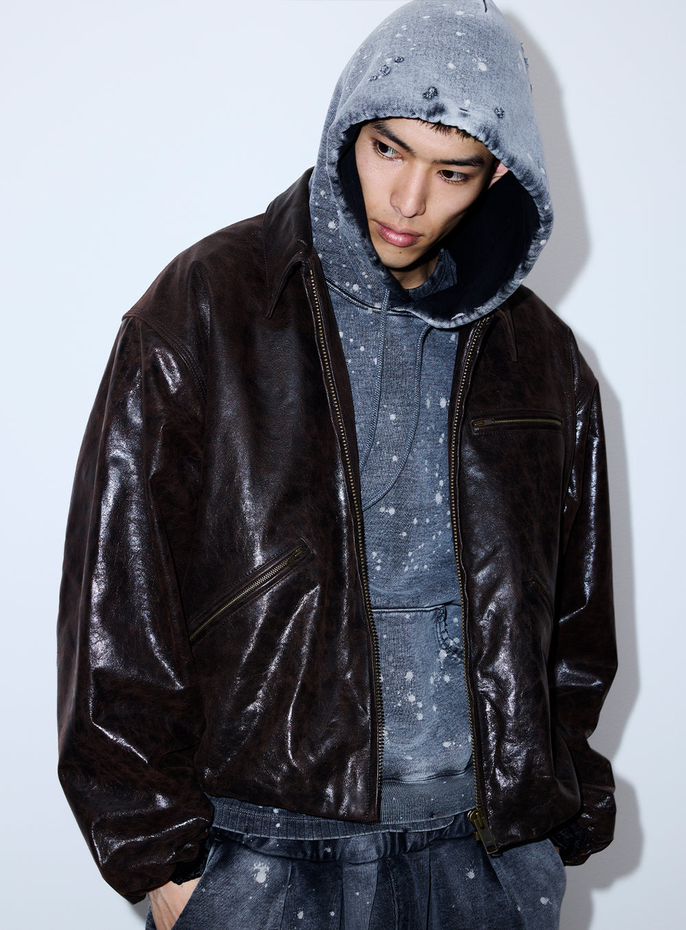 Leather Zip Bloson