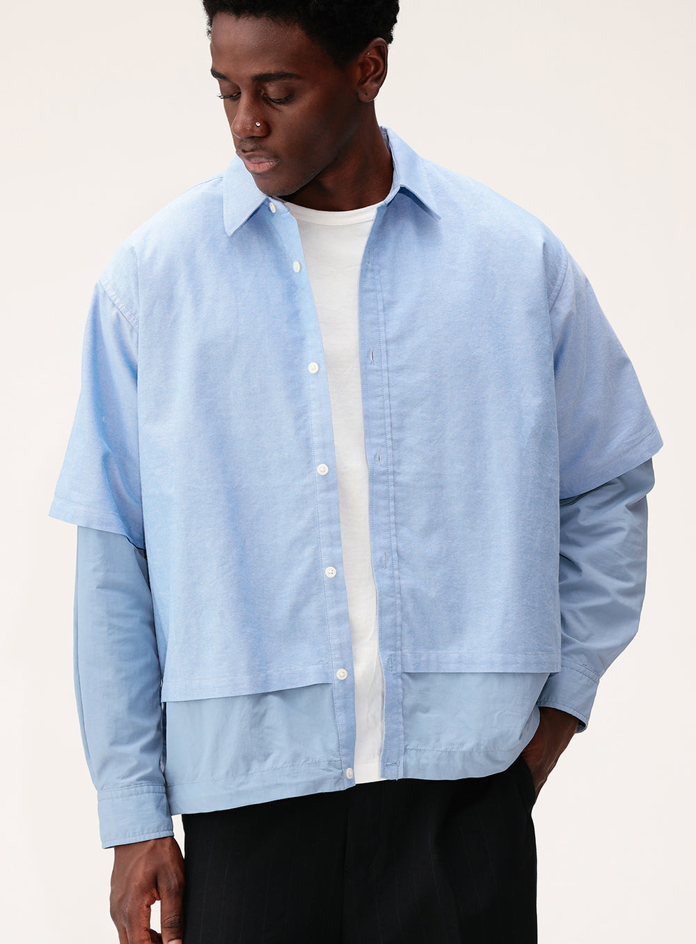 Wide Fit Layered Shirt