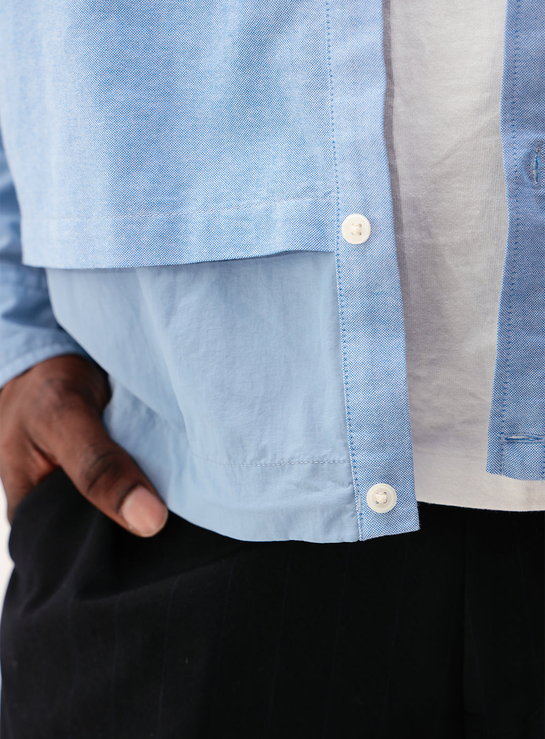 Wide Fit Layered Shirt
