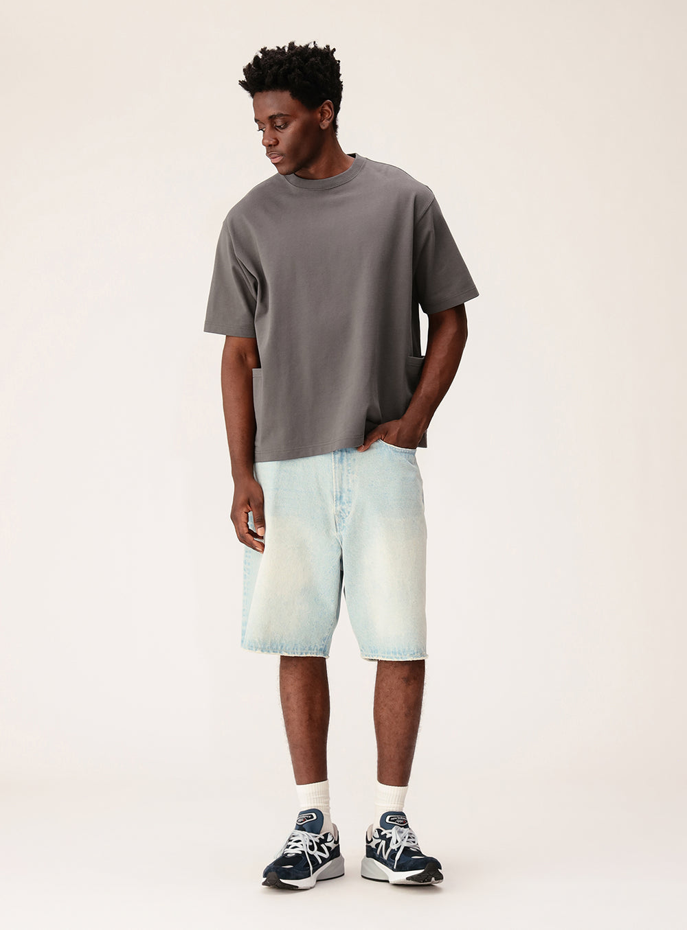 Damage Denim Shorts