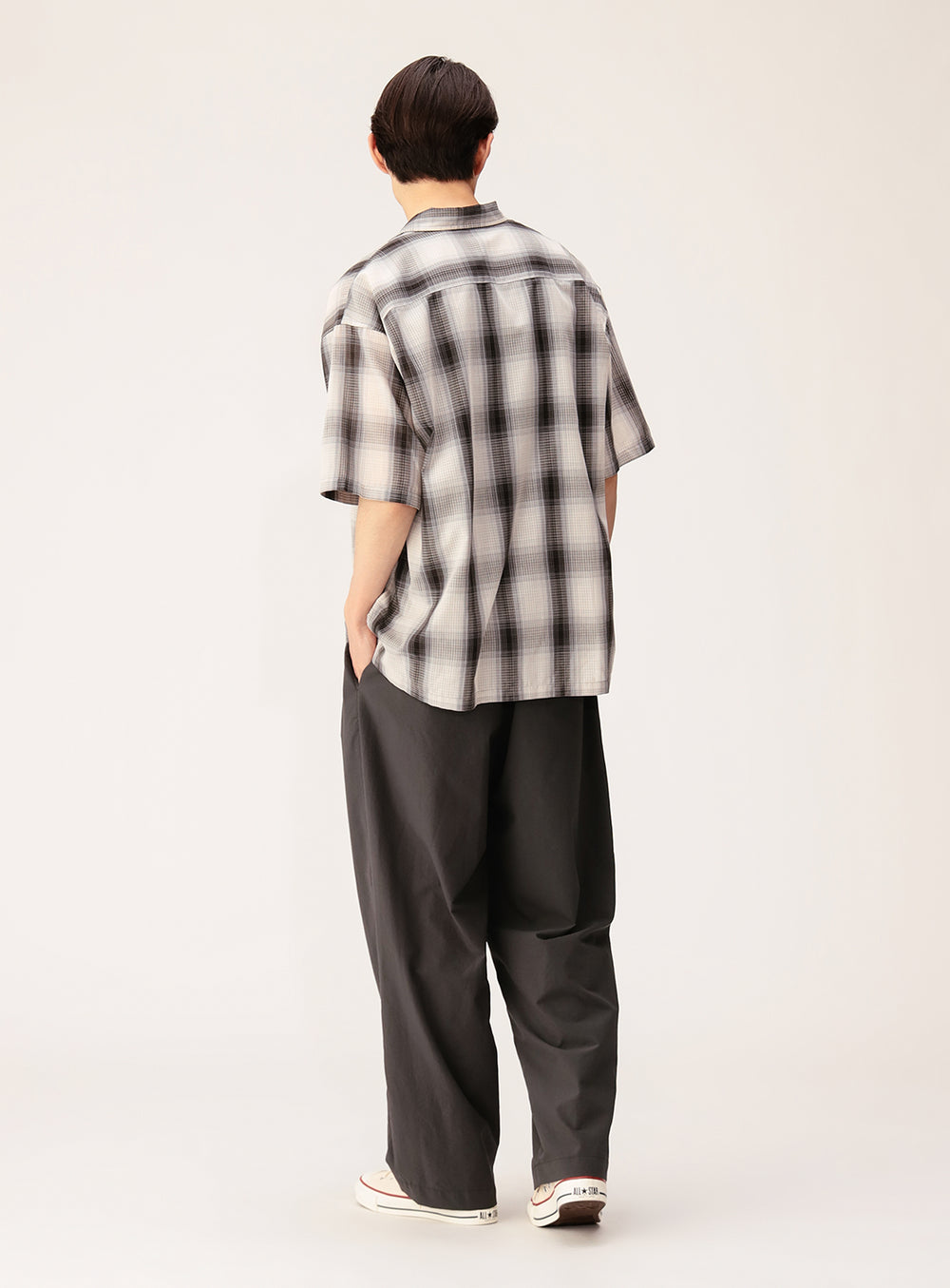 Ombre Check Mini Regular Collar Shirt