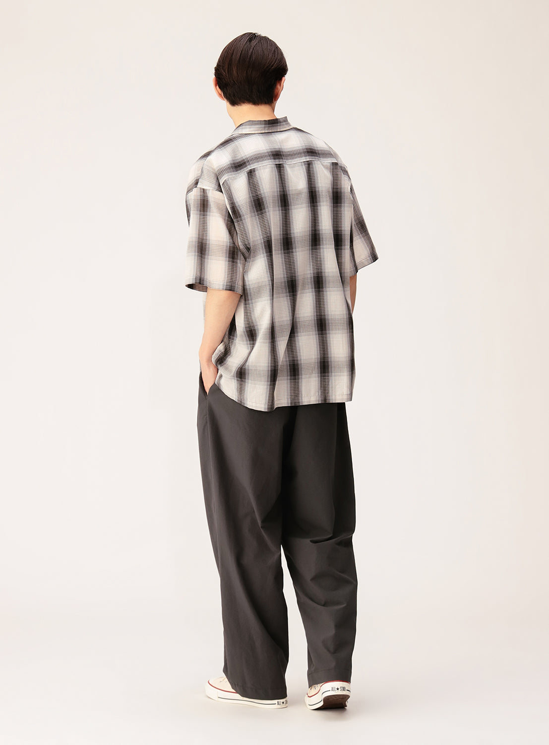 Ombre Check Mini Regular Collar Shirt