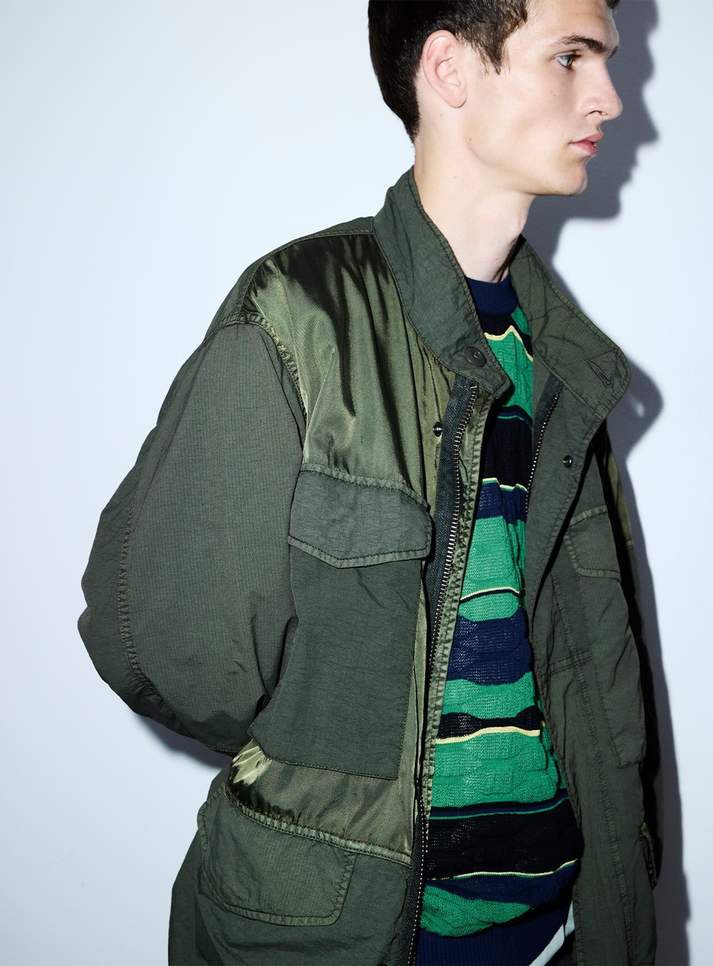 3 Types Fabric Garment Dye M65 Jacket