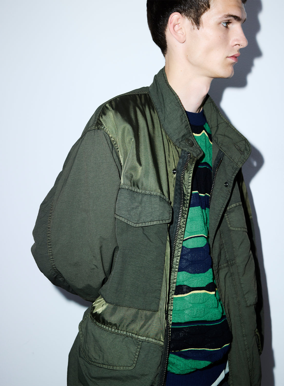 3 Types Fabric Garment Dye M65 Jacket