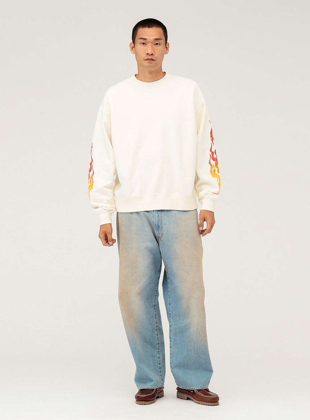 Wide Fit Denim Pants