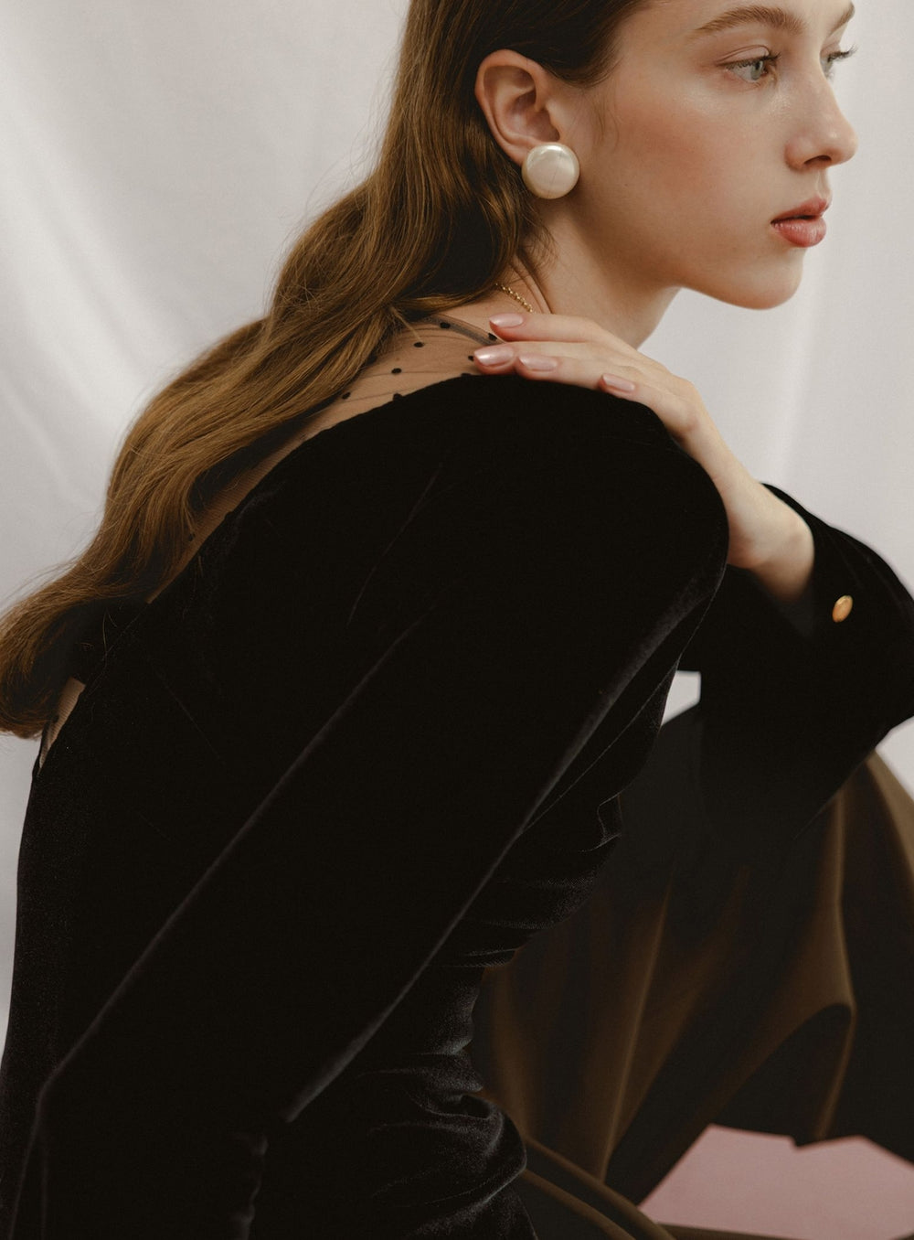 BEAMS SALON / Sheer Velour Pullover