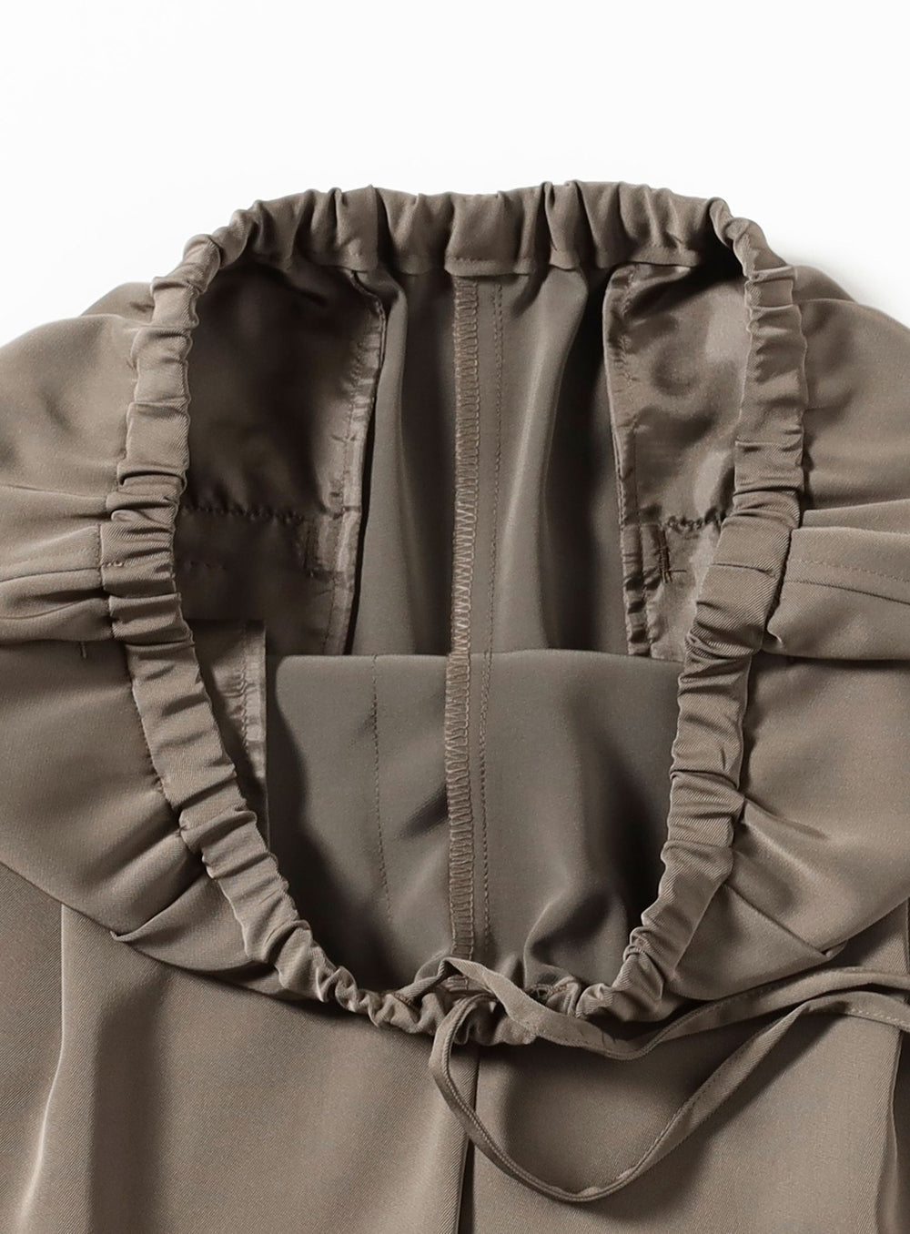 Triacetate Polyester Twill Drawstring Pants