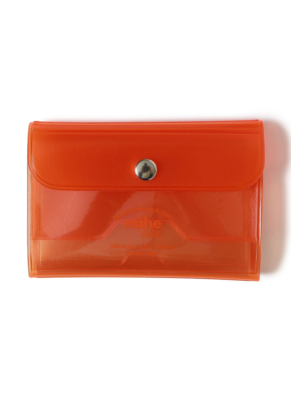 【Exclusive】nahe(R) / Clear Card Case Orange