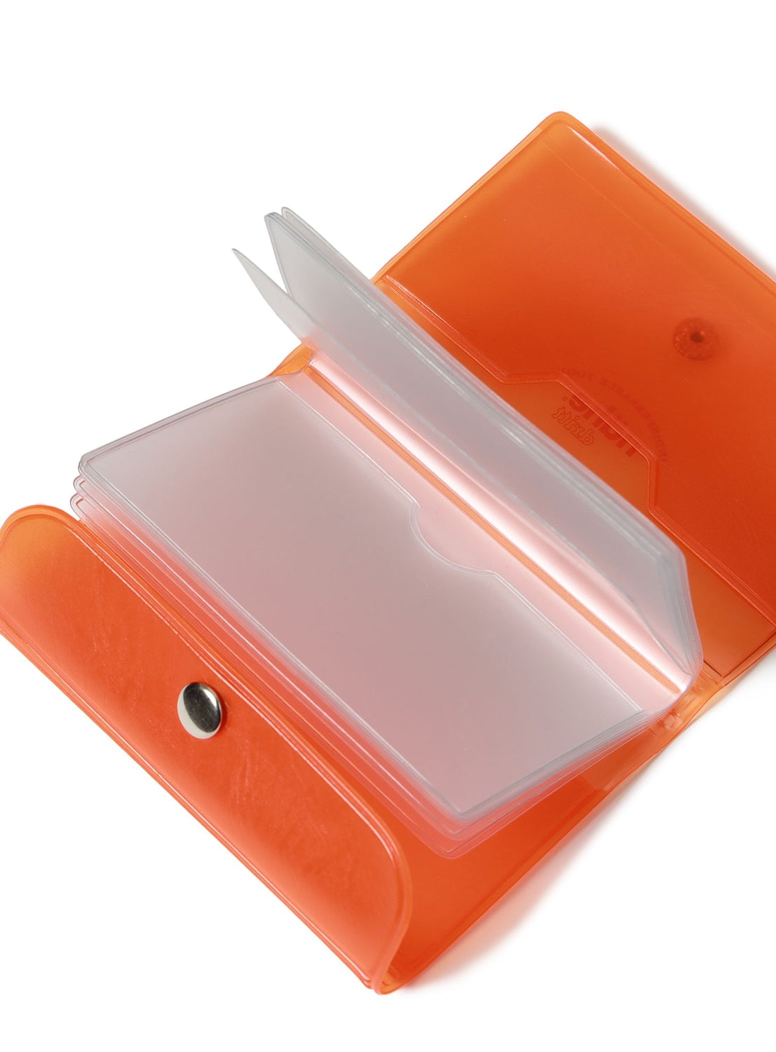 【Exclusive】nahe(R) / Clear Card Case Orange