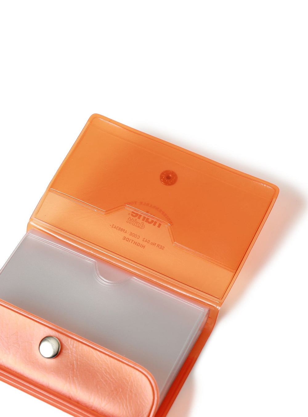 【Exclusive】nahe(R) / Clear Card Case Orange