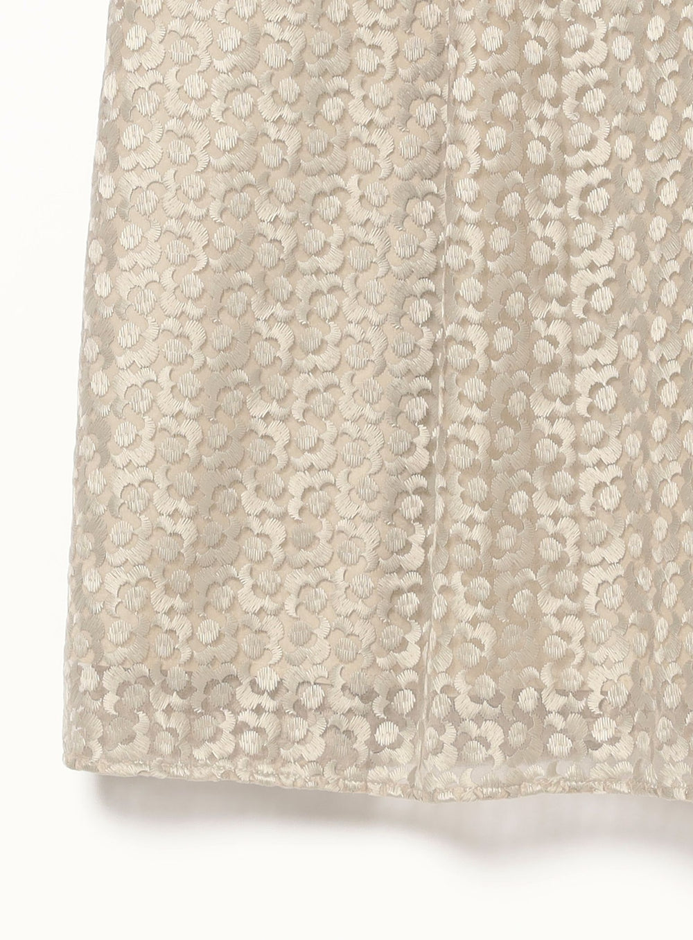 Organza Embroidered Flare Skirt