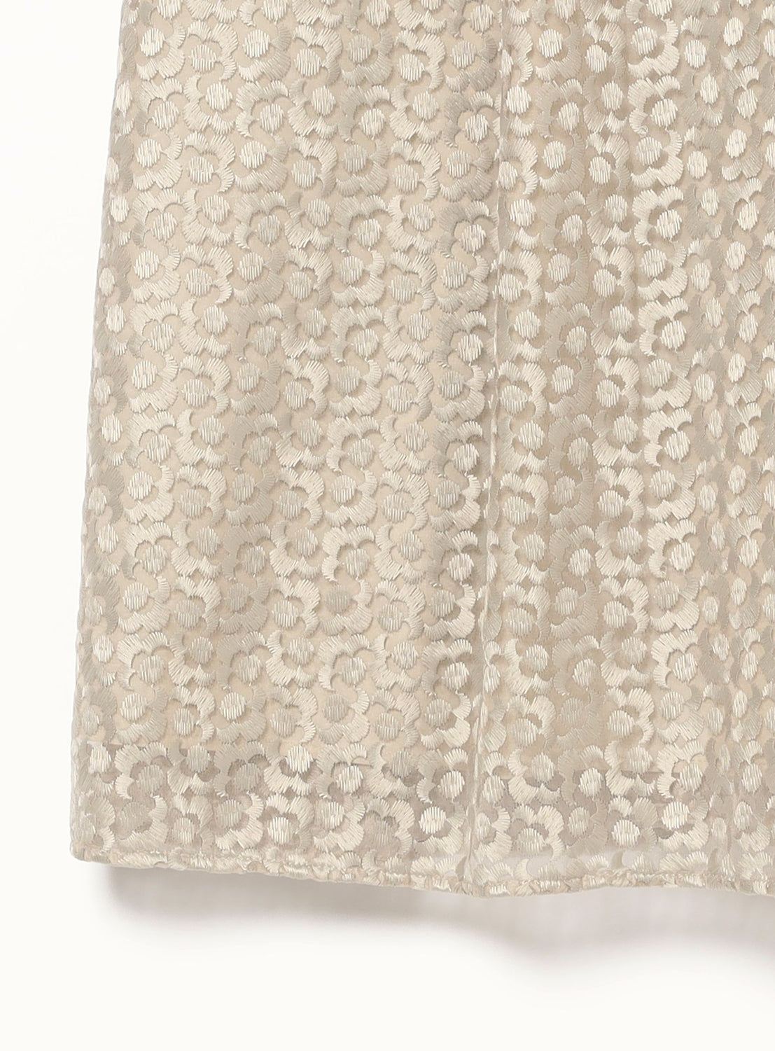 Organza Embroidered Flare Skirt
