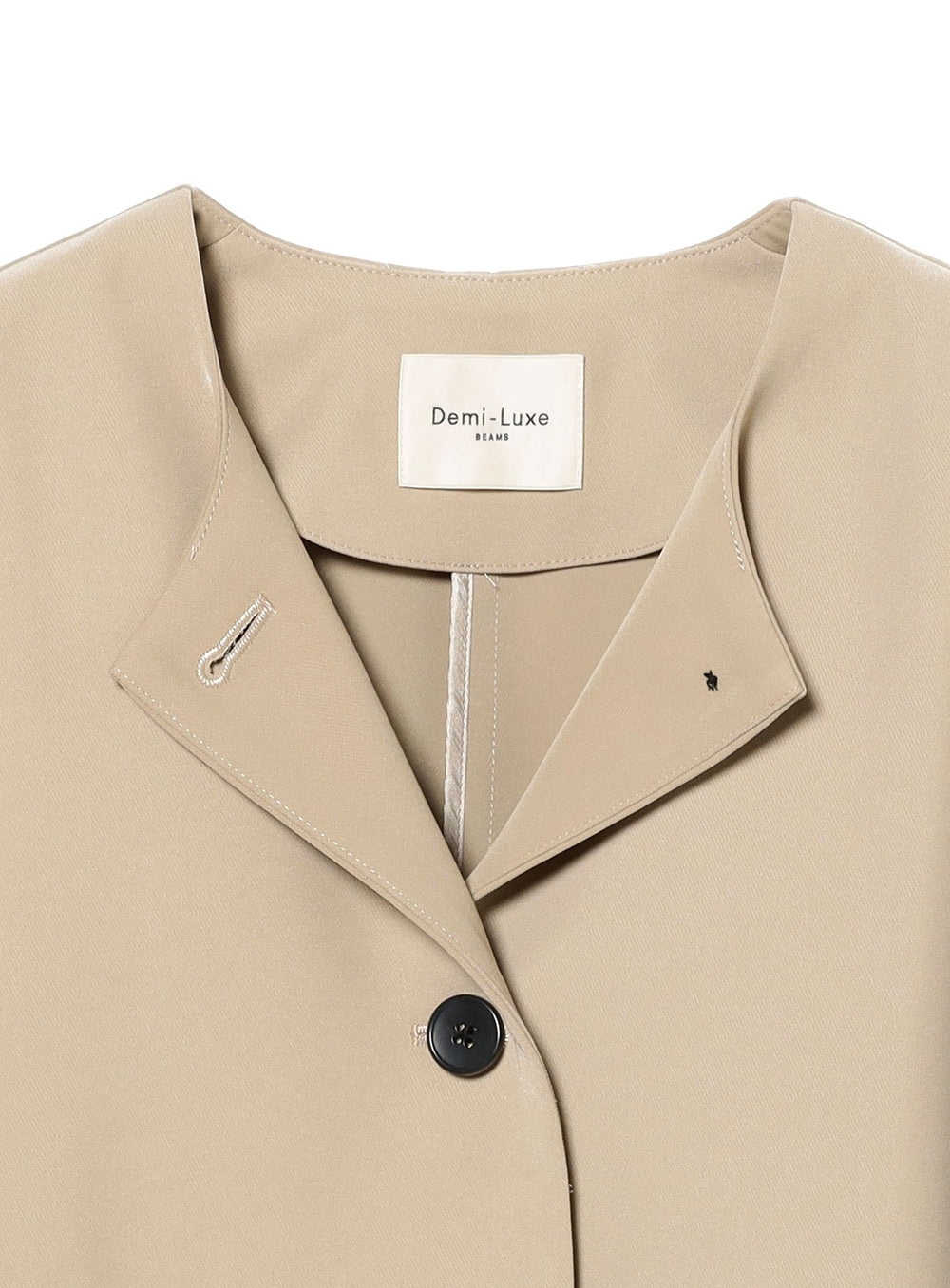 Cropped Crew Neck Jacket