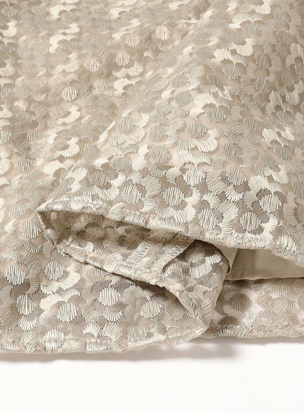 Organza Embroidered Flare Skirt