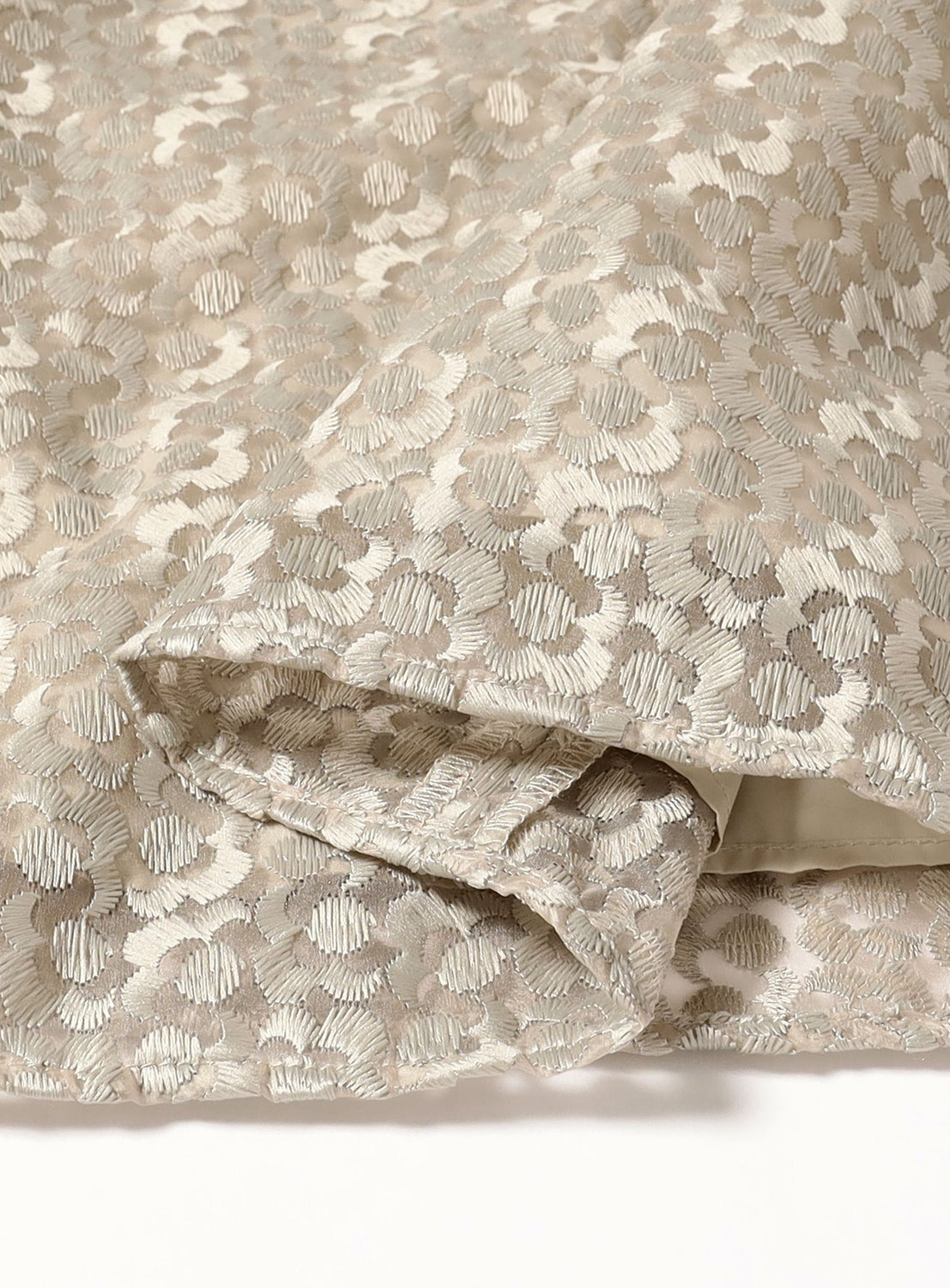 Organza Embroidered Flare Skirt