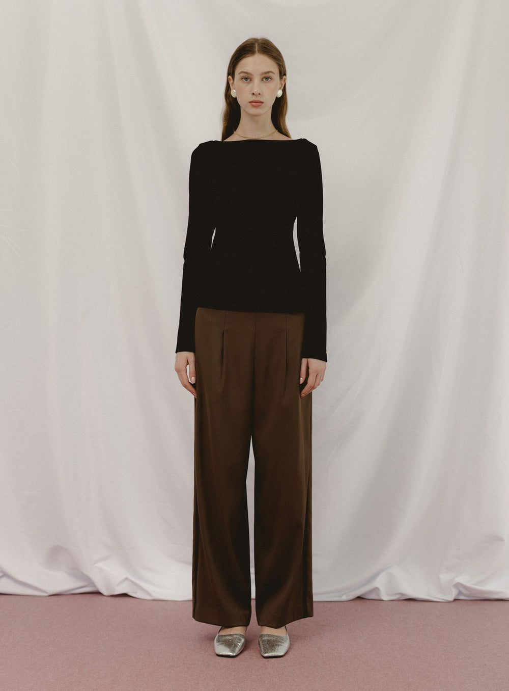 BEAMS SALON / Sheer Velour Pullover