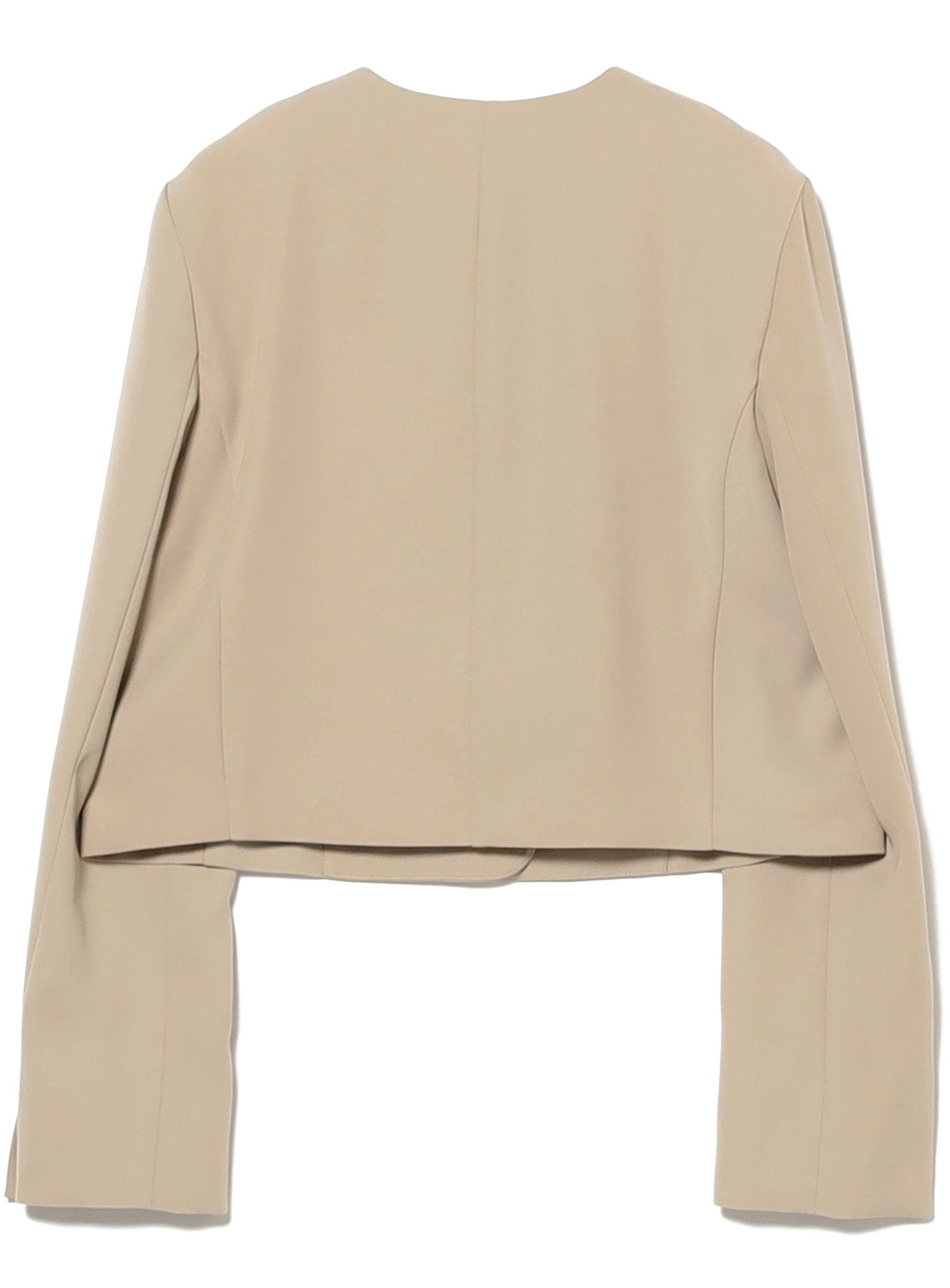Cropped Crew Neck Jacket