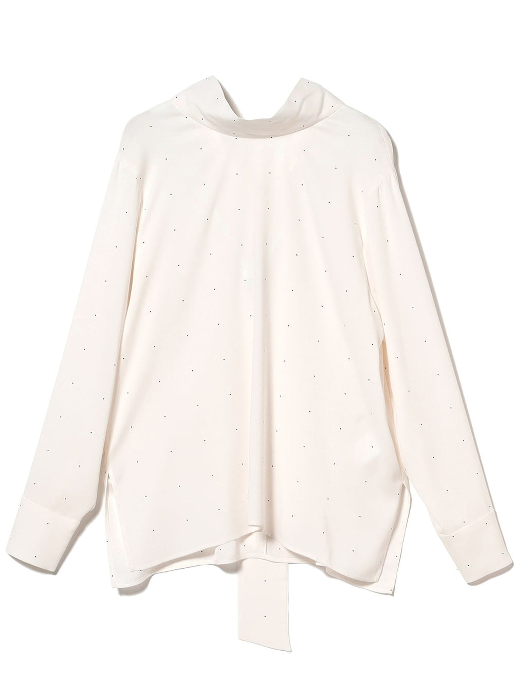 Long Bow-Tie Blouse