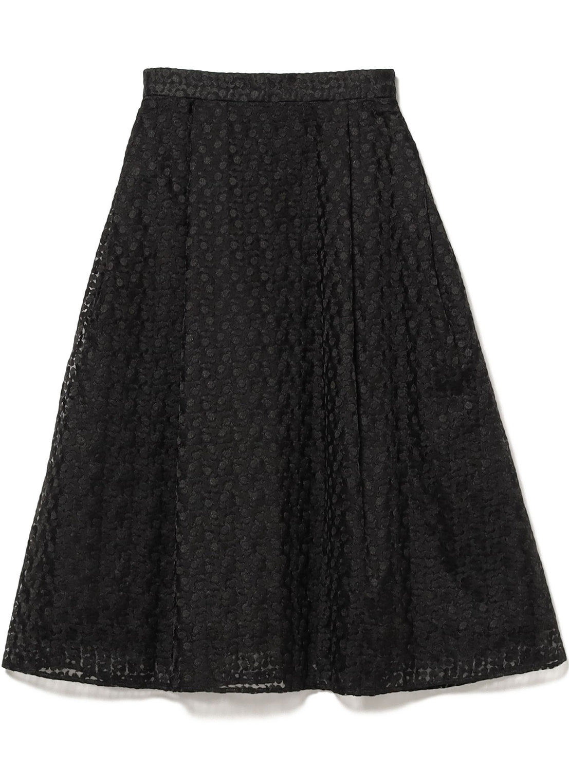 Organza Embroidered Flare Skirt