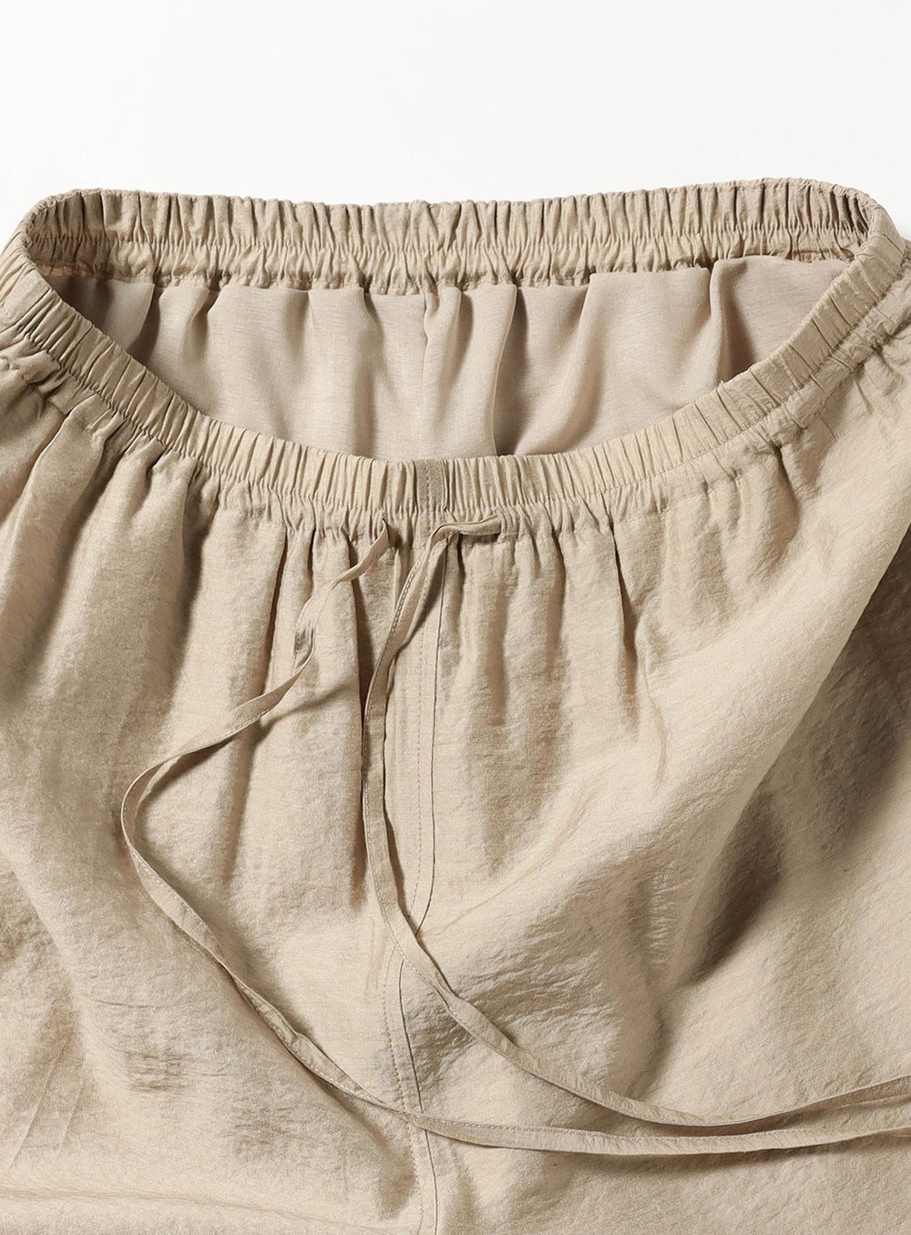Rayon Linen Drawstring Easy Pants