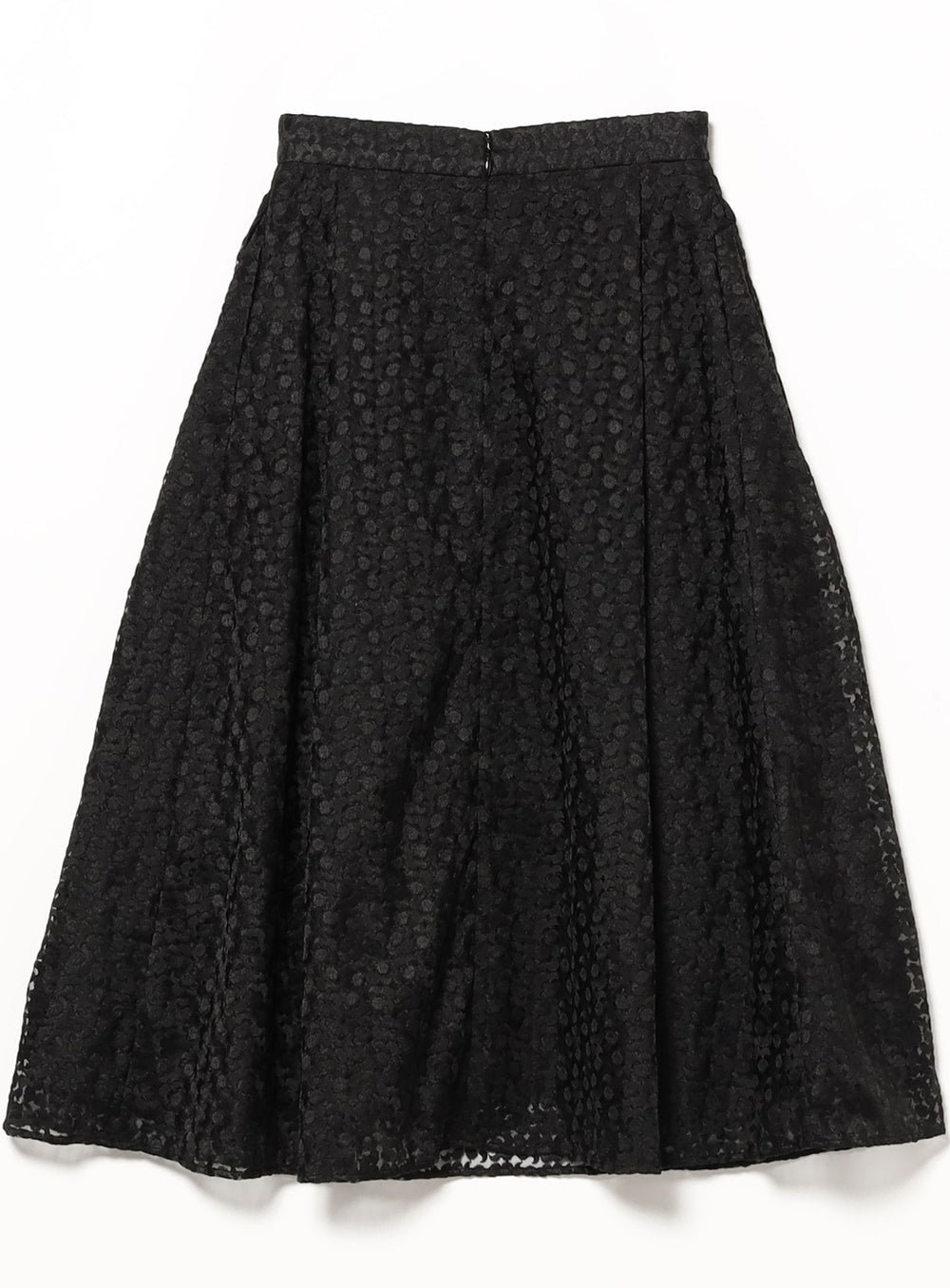 Organza Embroidered Flare Skirt