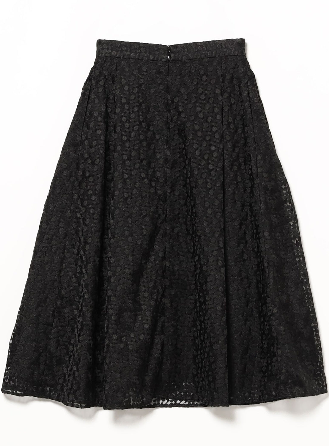 Organza Embroidered Flare Skirt