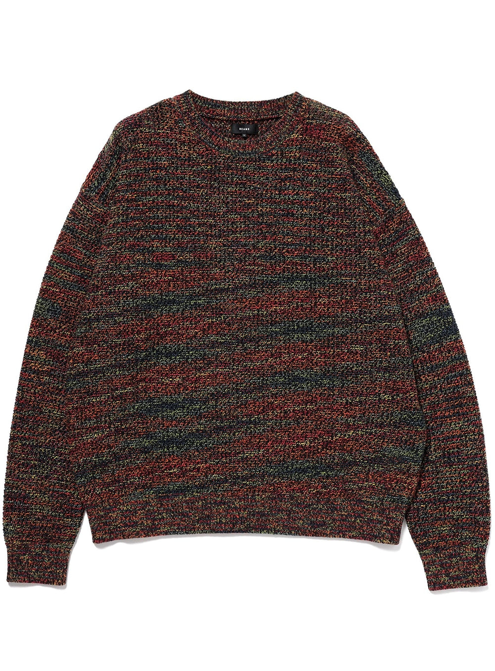 7-Gauge Mesh Crew Neck Knit