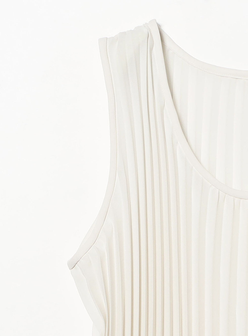 Pleated Sleeveless Top