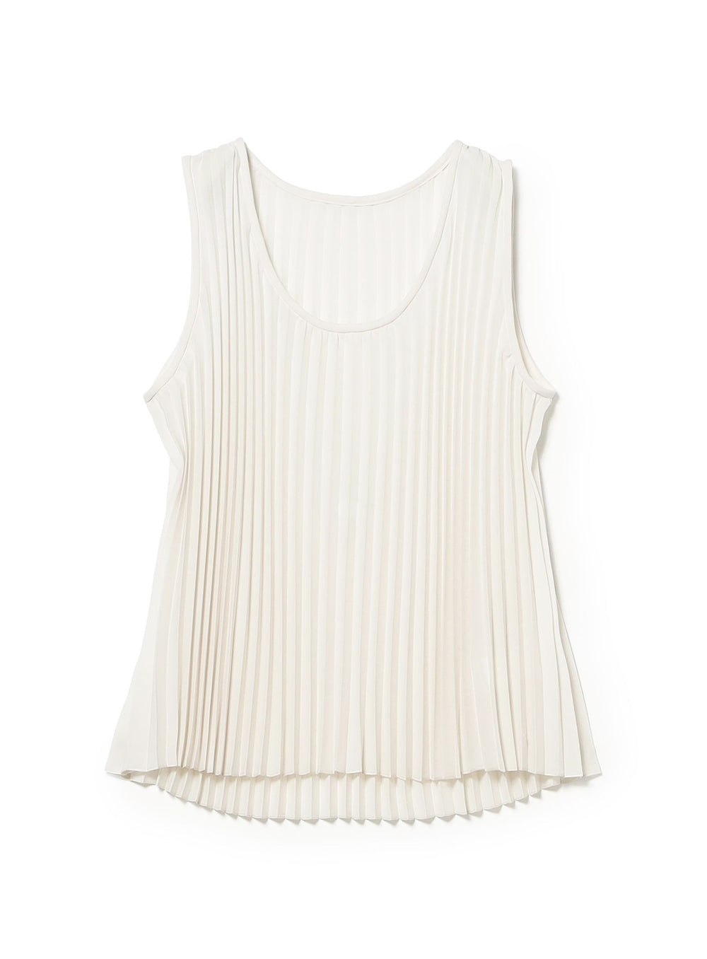 Pleated Sleeveless Top