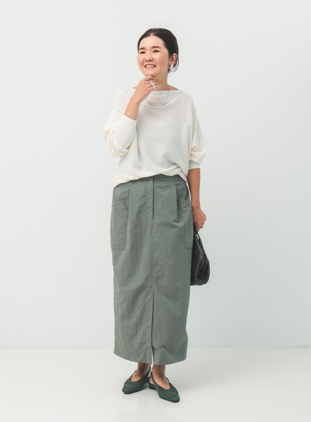กระโปรงน้ำหนักเบา Demi-Luxe BEAMS x Taeko Higashihara