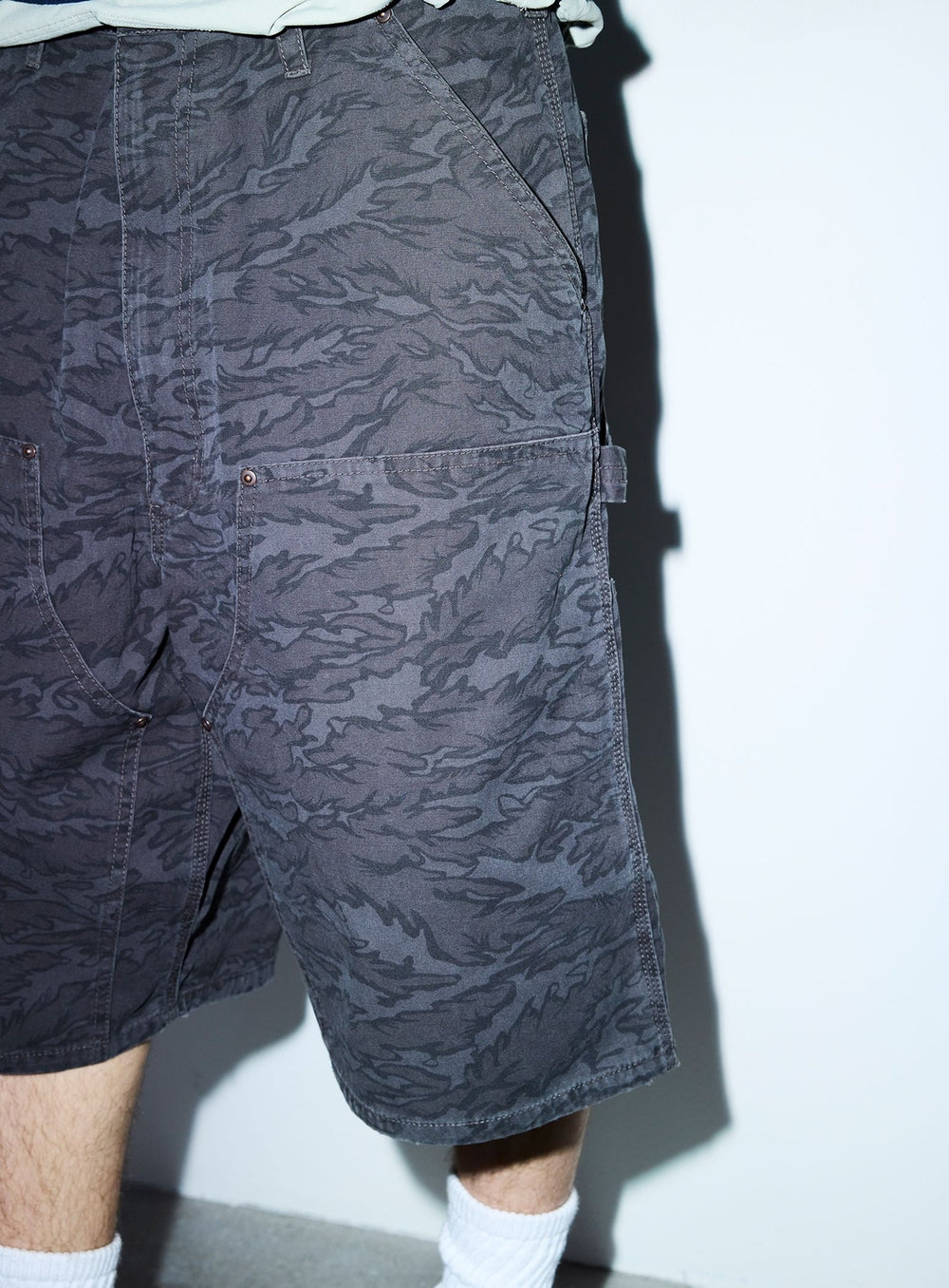 Print Double Knee Shorts