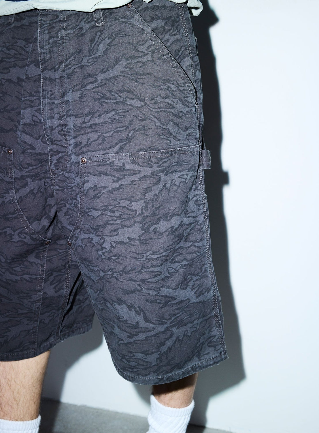 Print Double Knee Shorts