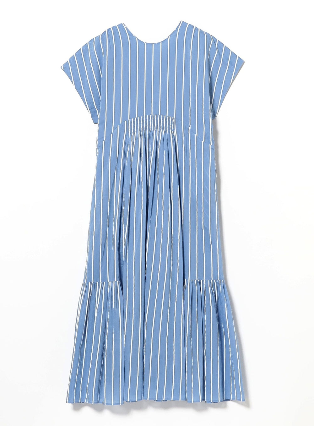【Exclusive】ne Quittez pas / Voile Stripe French Sleeve Dress