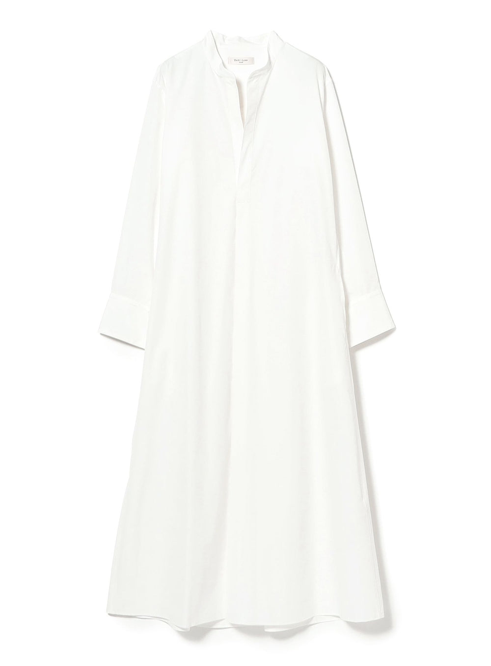 Cotton Nylon Flare Shirt Dress
