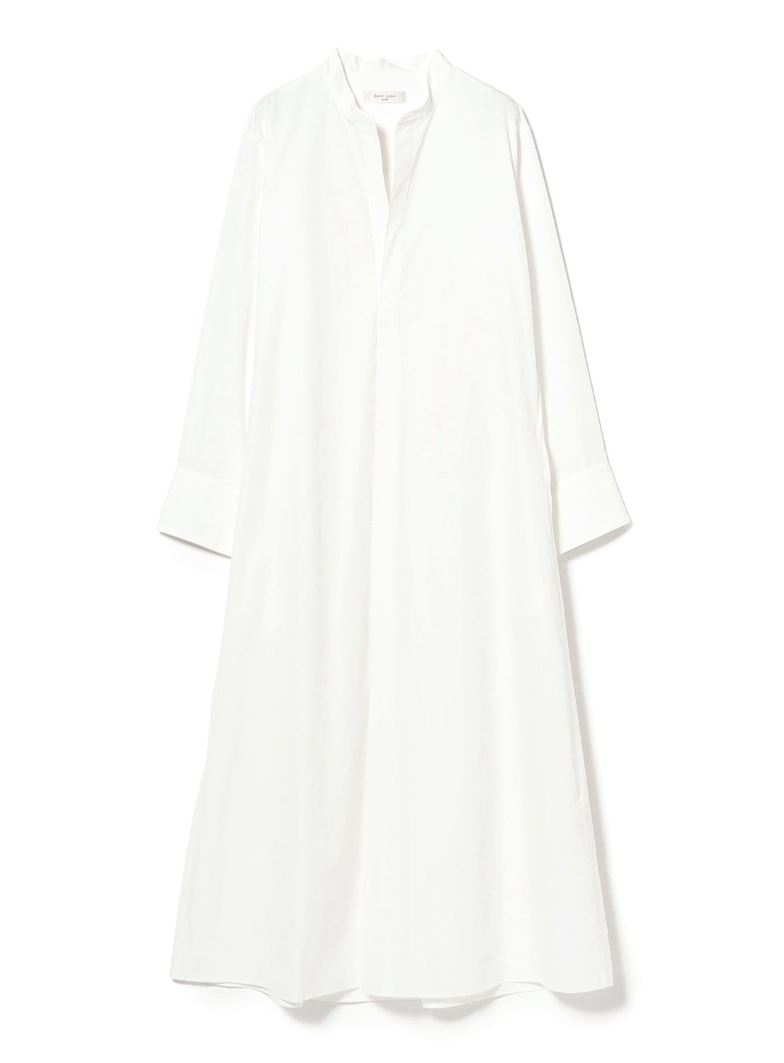 Cotton Nylon Flare Shirt Dress