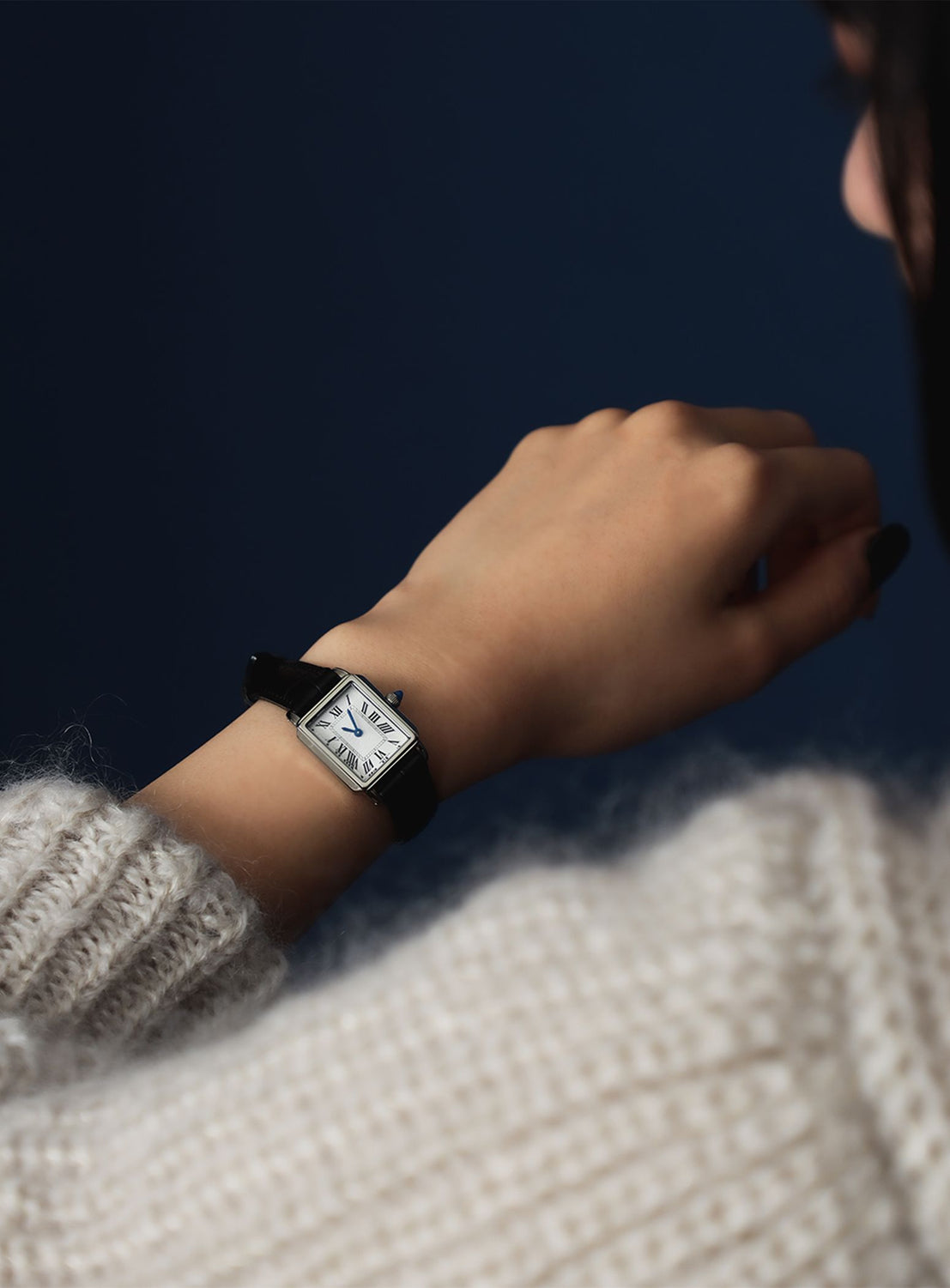 Square Embossed Leather Watch II