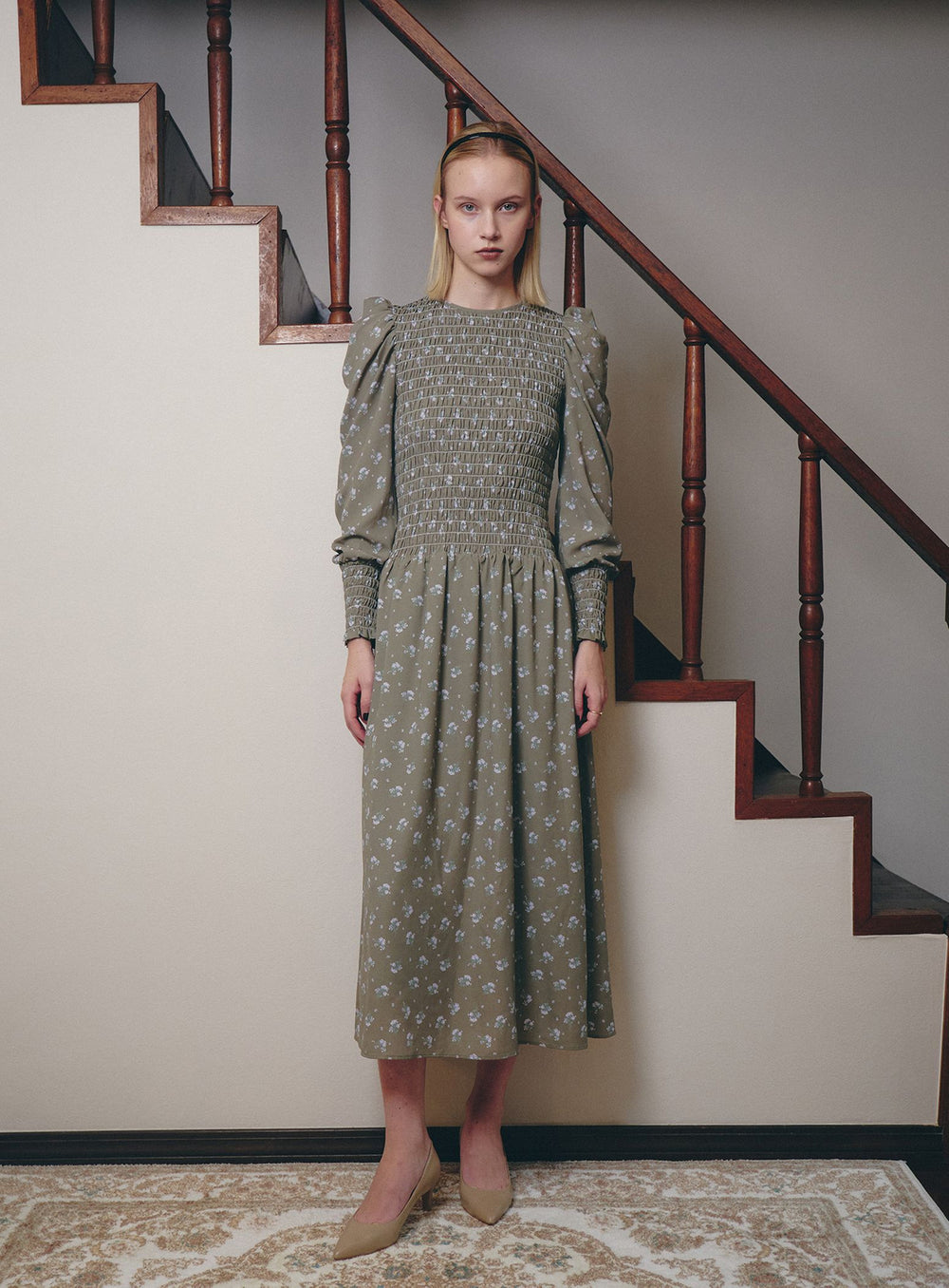 BEAMS SALON / Bloom Shirring Dress