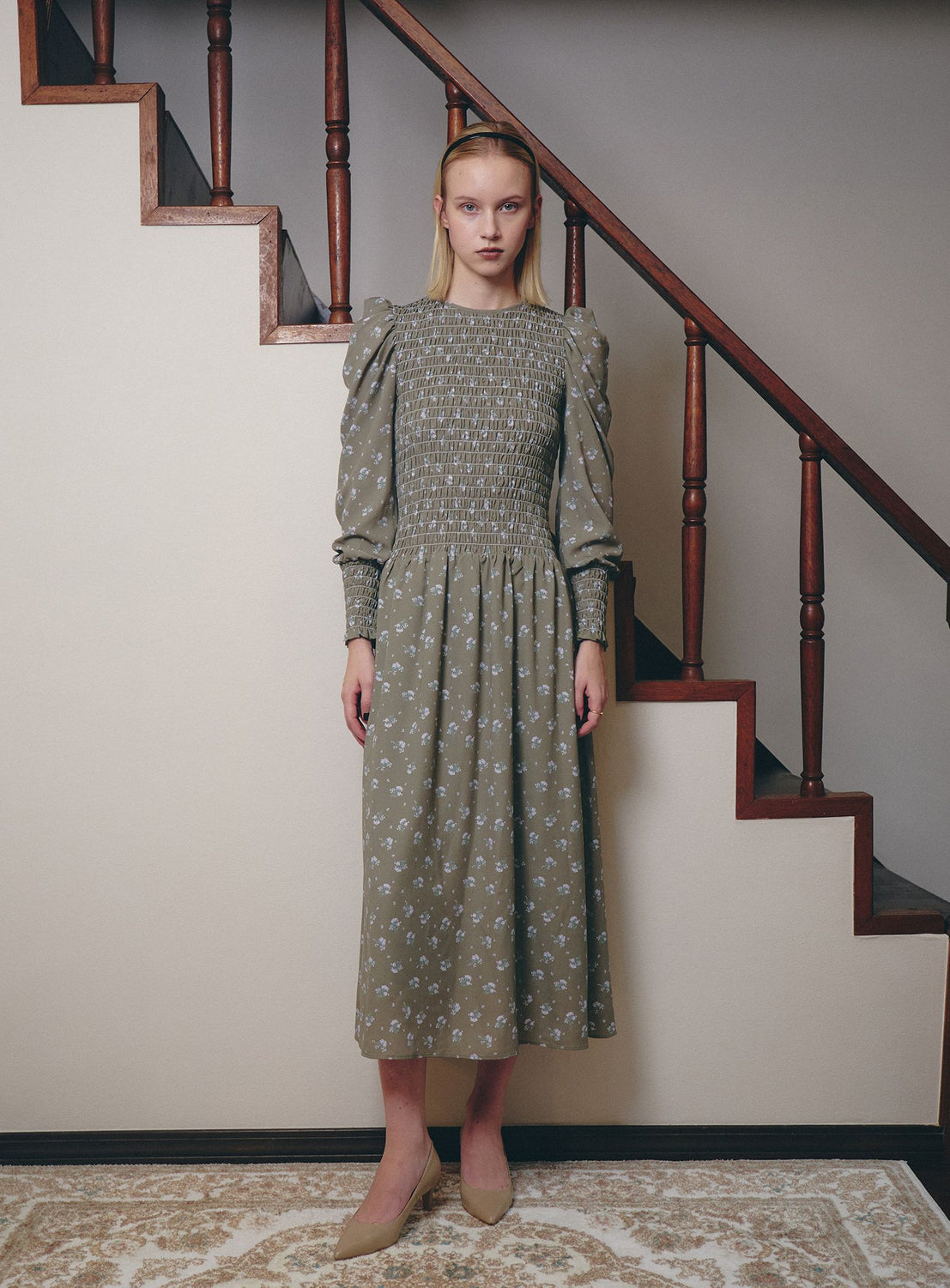 BEAMS SALON / Bloom Shirring Dress