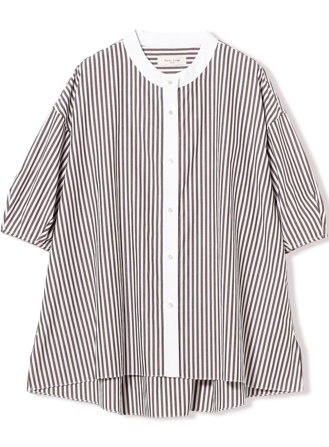 Feminine Half-Sleeve Volume Shirt