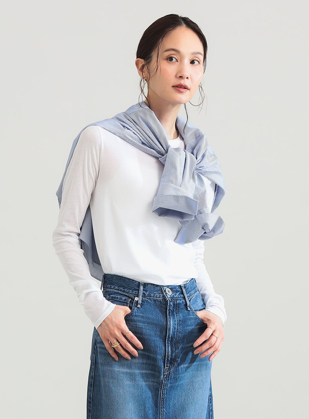 Cotton High-Twist Sheer T-Shirt