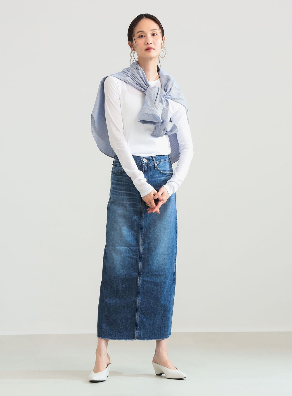 Cotton High-Twist Sheer T-Shirt