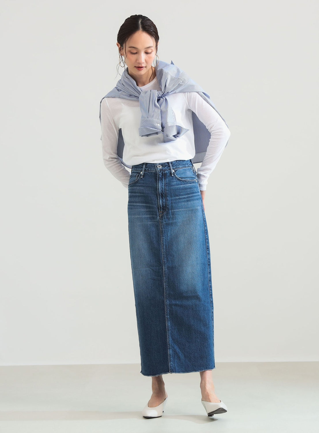 Cotton High-Twist Sheer T-Shirt