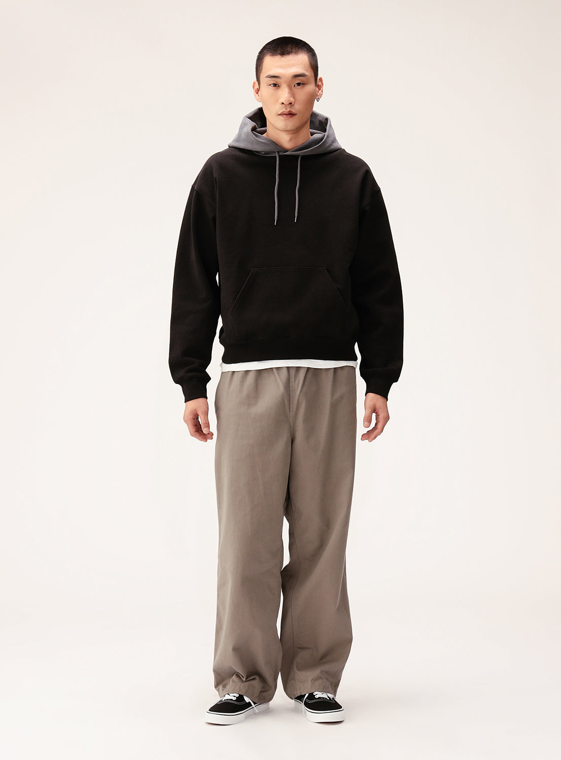Short Color-Block Hoodie