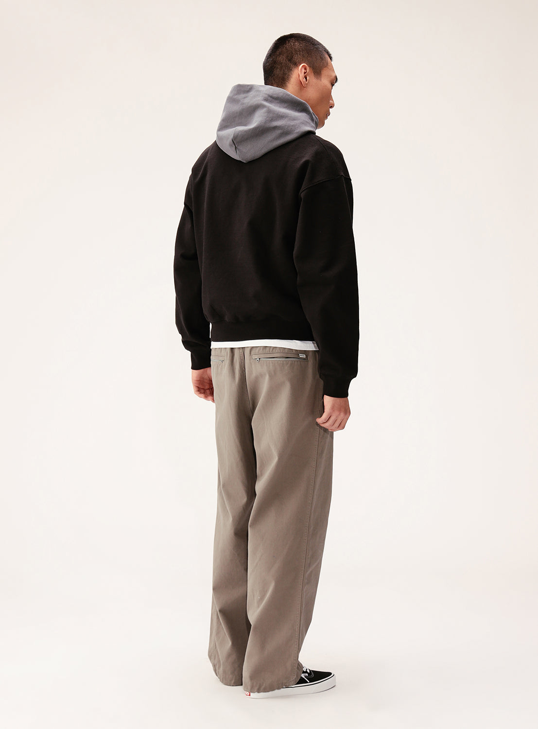 Short Color-Block Hoodie