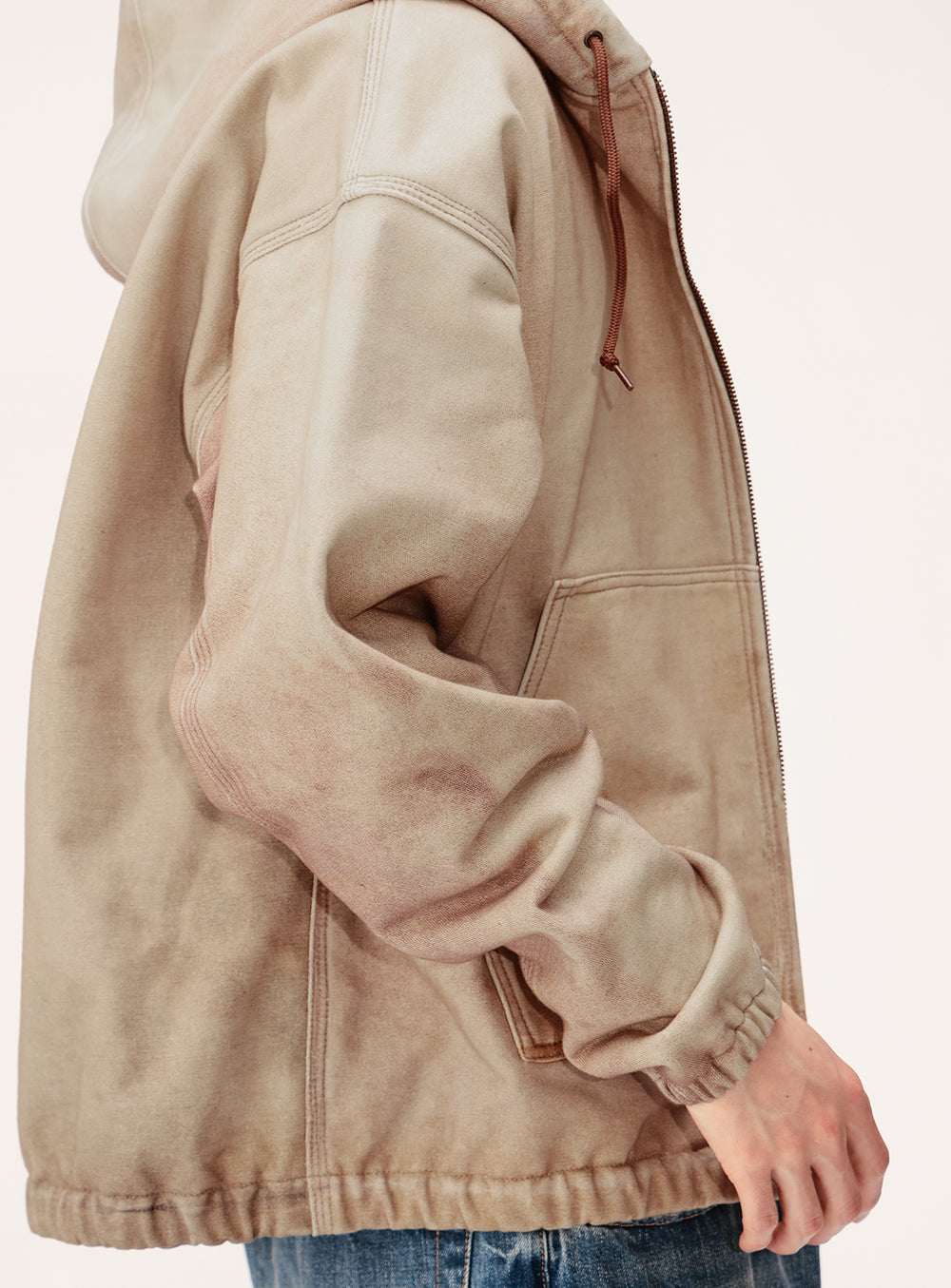 Mock Print Hoodie