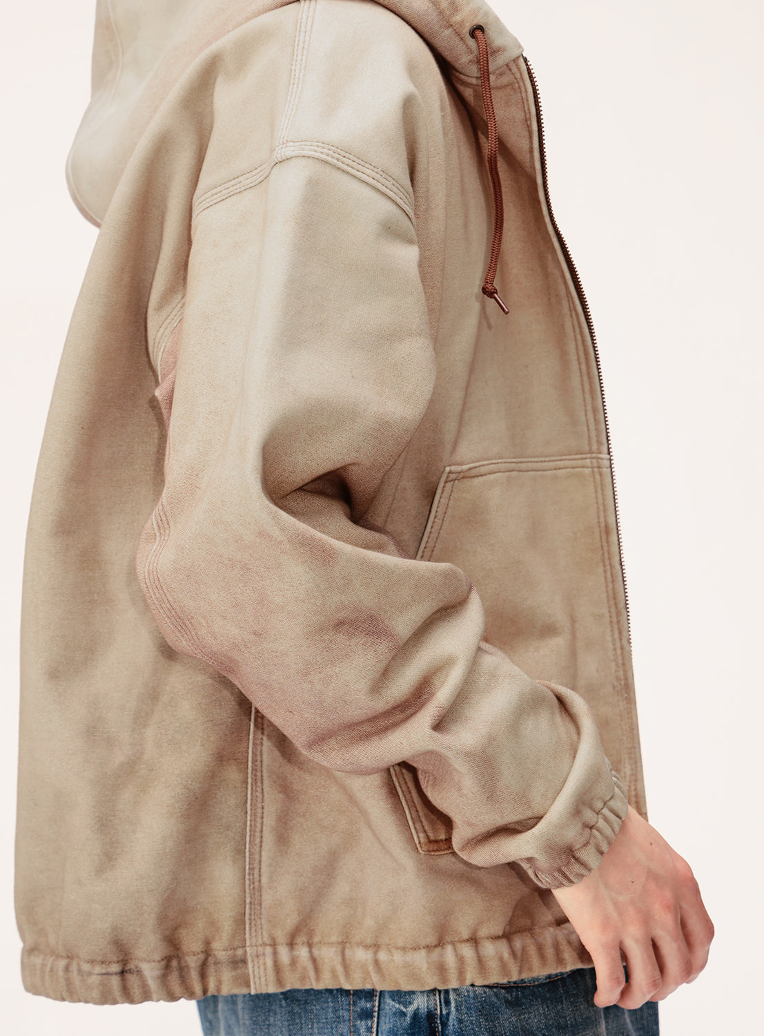 Mock Print Hoodie