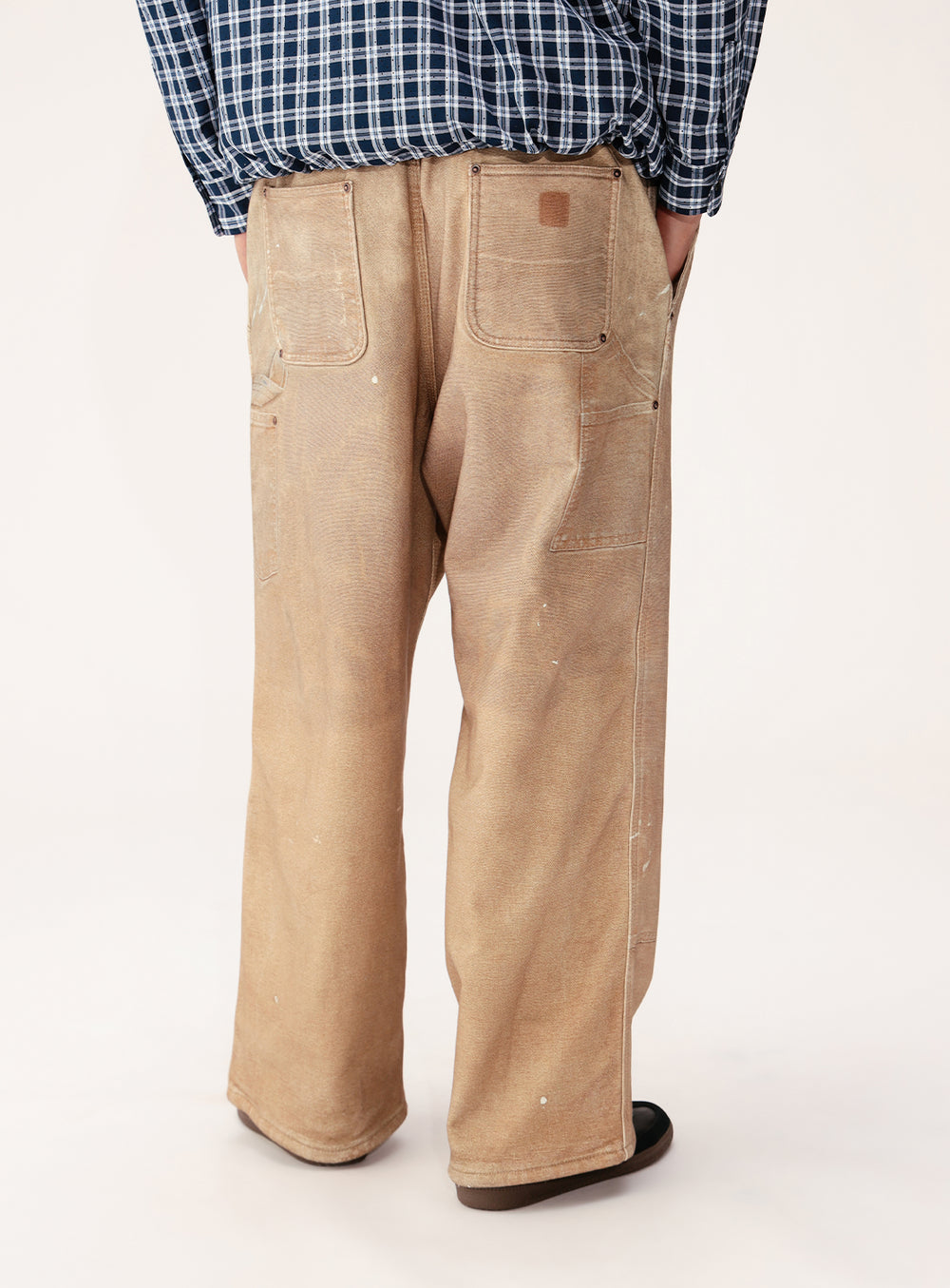 Mock Print Double Knee Sweat Pants